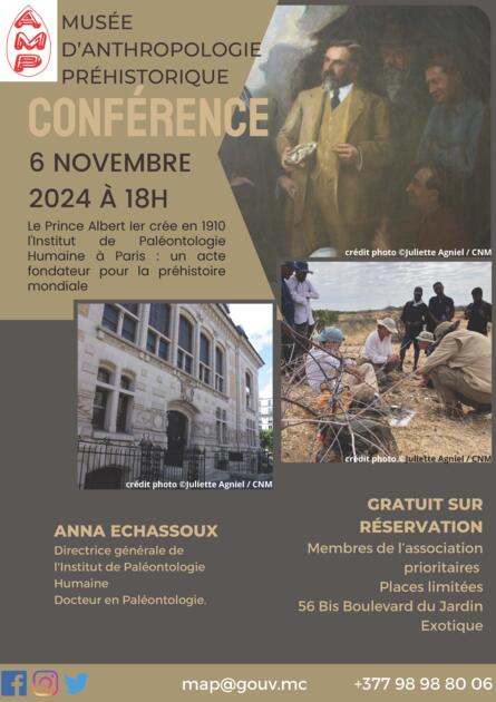 Lecture - "Creation of the Institute of Human Palaeontology in Paris: a foundational act for global prehistory" 1/2