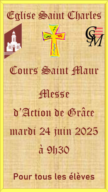 Messe d'action de Grâces du Cours St Maur pour l'année scolaire. 1/1