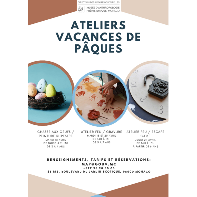 Animations vacances d'avril au Musée d'Anthropologie préhistorique 1/1