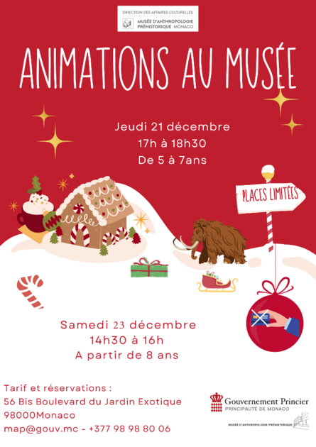Musée d'Anthropologie Préhistorique de Monaco - Activities at the Museum 1/1