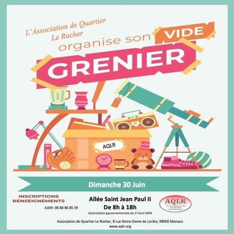 Evènement - "Vide-Grenier des Résidents du Rocher" 1/1