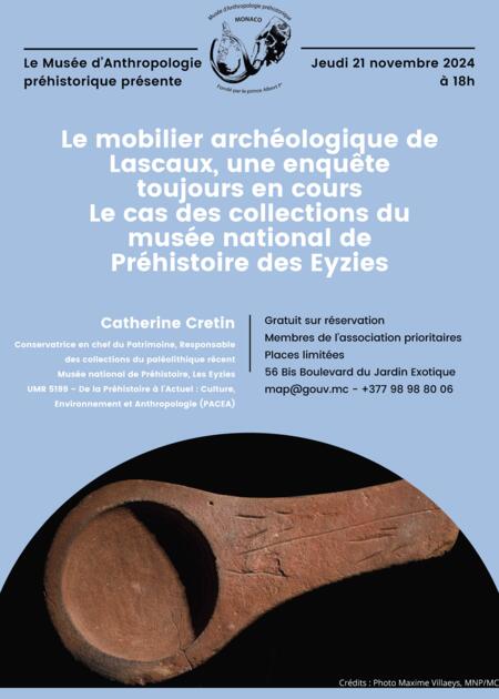 Lecture - "The ongoing study of Lascaux's archaeological objects" 1/2