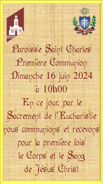 Première Communion Catéchisme St Charles 1/1