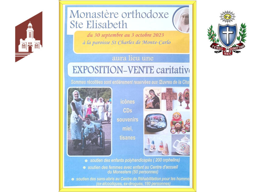 Exposition Vente Caritative Monastère Orthodoxe Ste Elisabeth 1/1