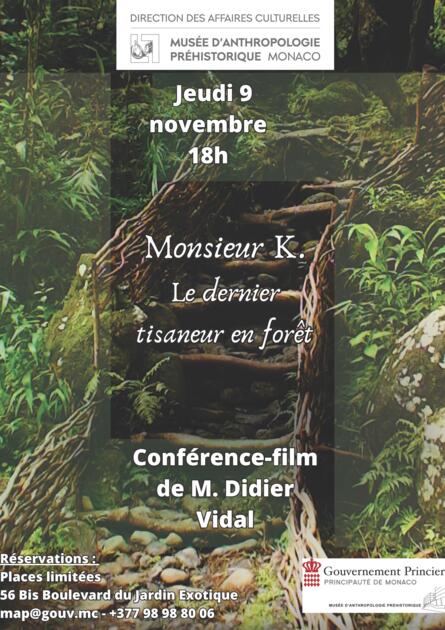 Conférence - "Monsieur K. Le dernier tisaneur en forêt" 1/1