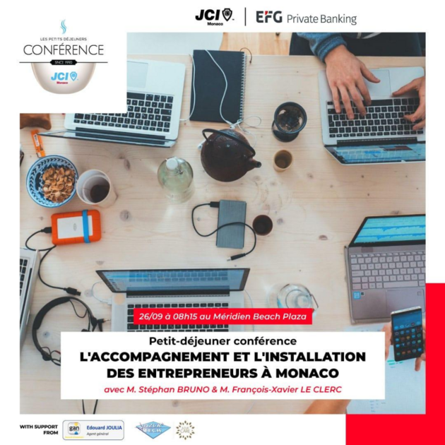 Petit déjeuner Conférence «L'accompagnement et l'installation des entrepreneurs à Monaco» 1/1