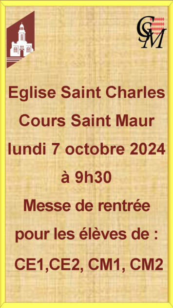 Messe de Rentrée du Cours ST Maur 1/1